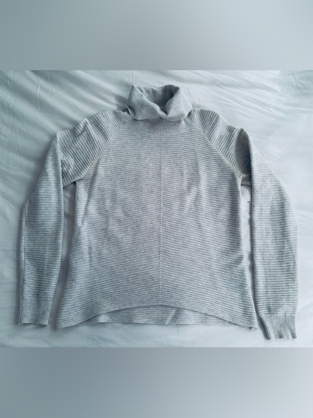 Kuhl, Cozy Light Gray Turtleneck Sweater.